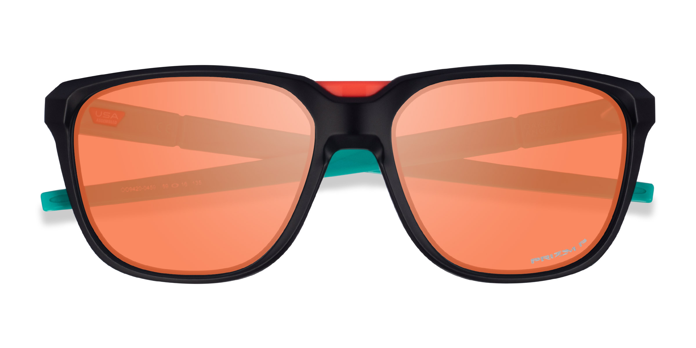 Noir Oakley Anorak -  Plastique Lunettes de soleil
