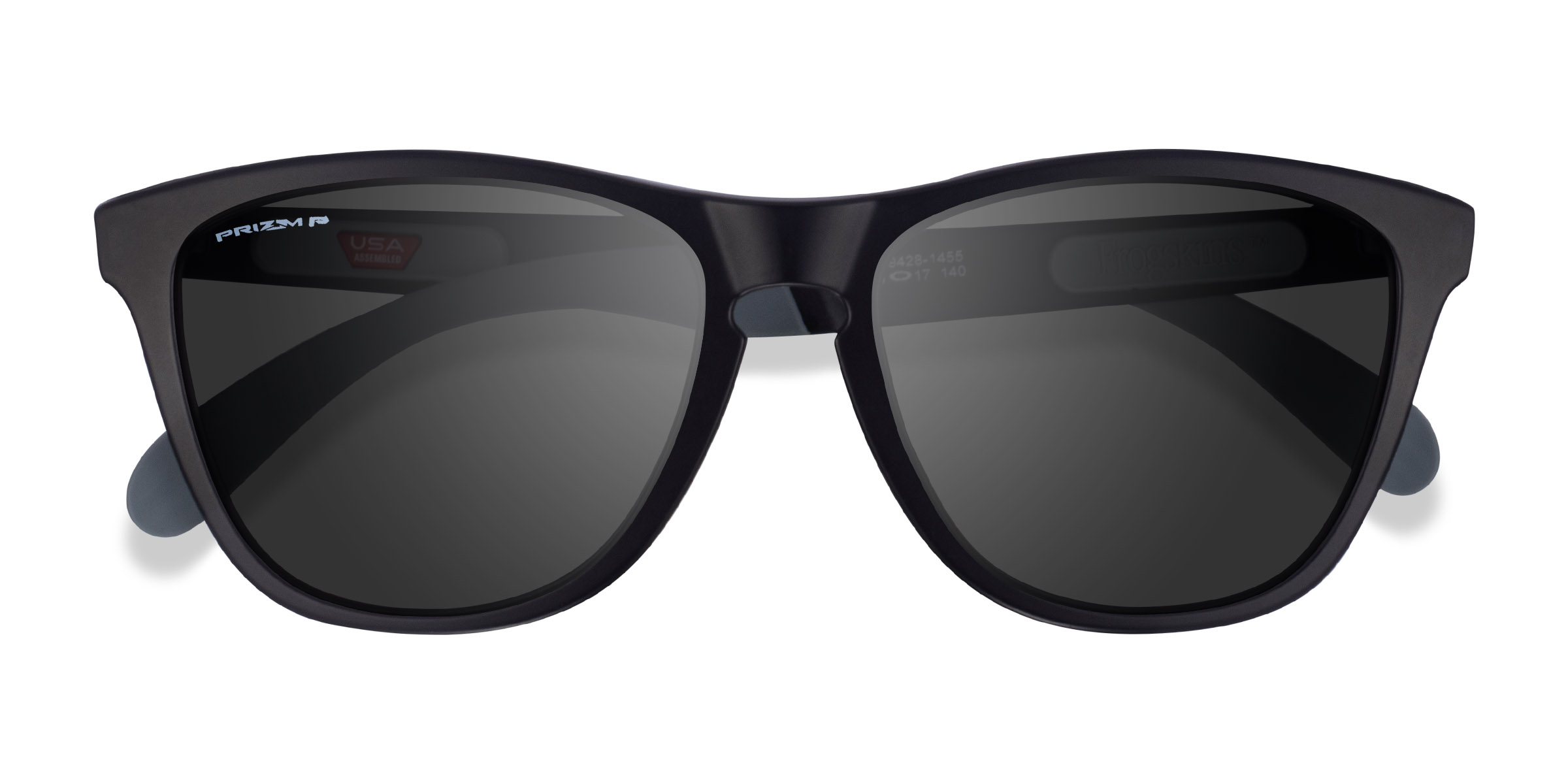 Black Gray Oakley Frogskins Mix -  Plastique Lunettes de soleil