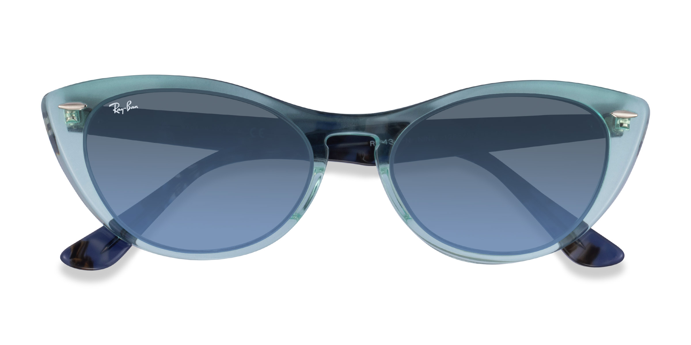 Clear Green Ray-Ban RB4314N Nina -  Acétate Lunettes de soleil
