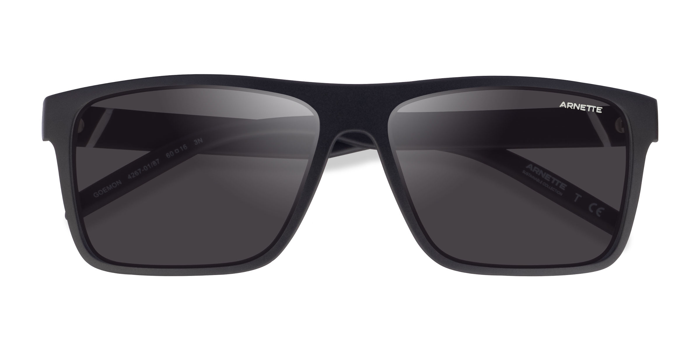 Matte Black ARNETTE Goemon -  Plastique Lunettes de soleil