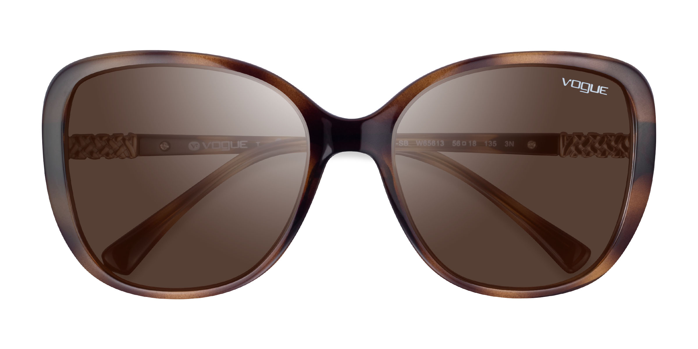 Écaille Noire Vogue Eyewear VO5154SB -  Plastique Lunettes de soleil