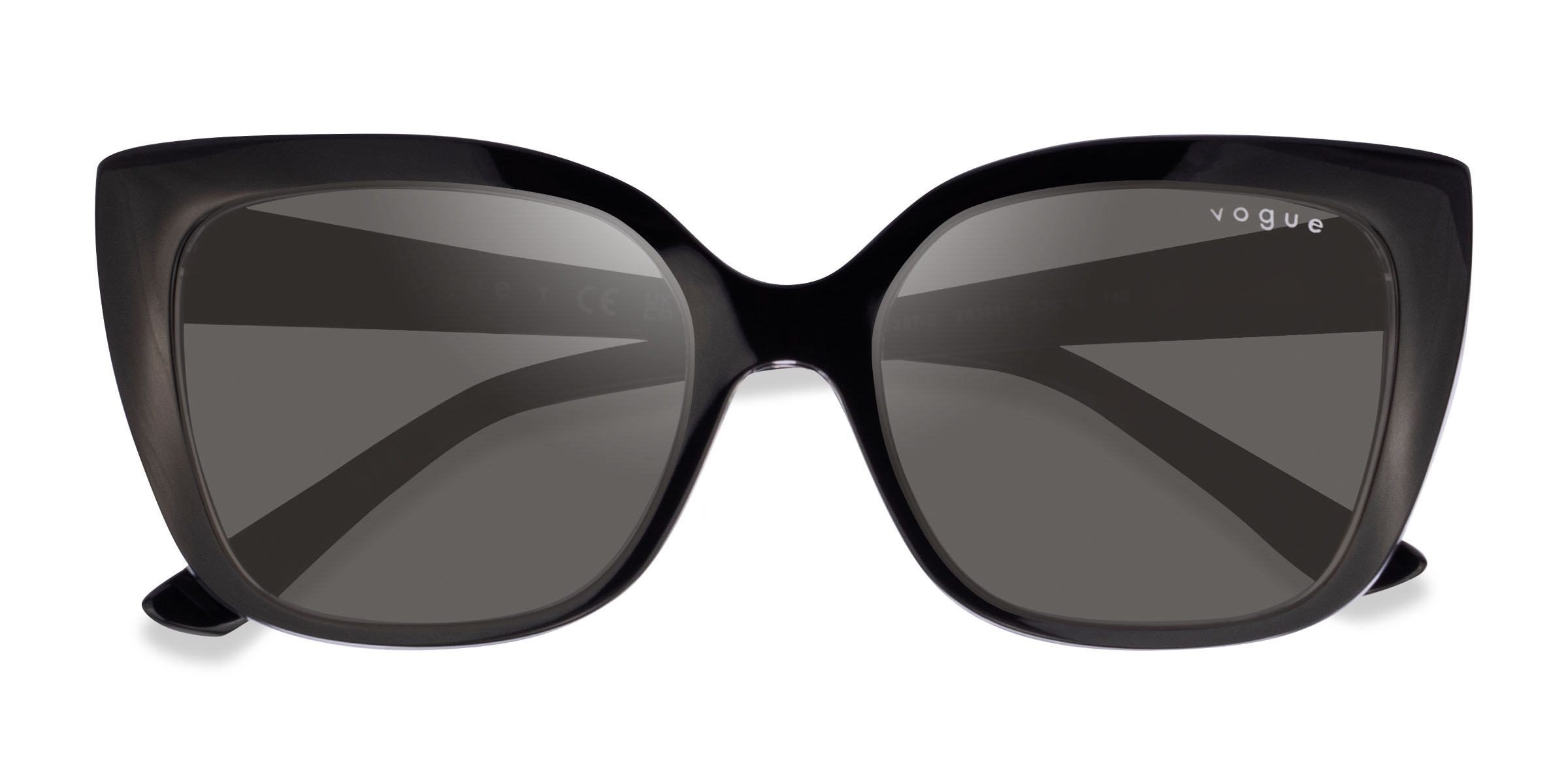 Black Clear Vogue Eyewear VO5337S - Plastique Lunettes de soleil
