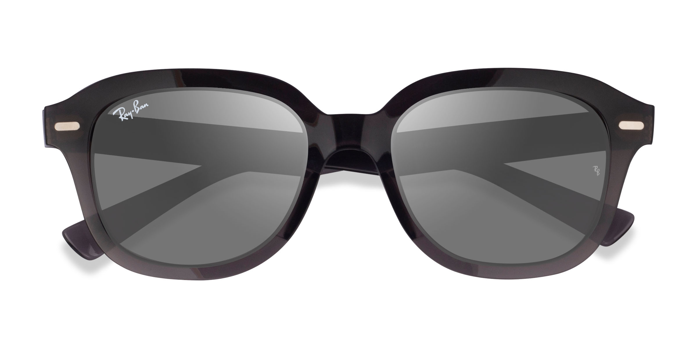Clear Dark Gray Ray-Ban RB4398 Erik -  Plastique Lunettes de soleil