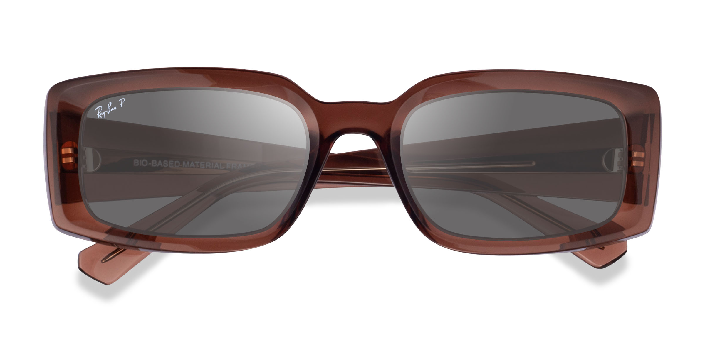 Transparent Brown Ray-Ban RB4395 Kiliane -  Eco-friendly Lunettes de soleil