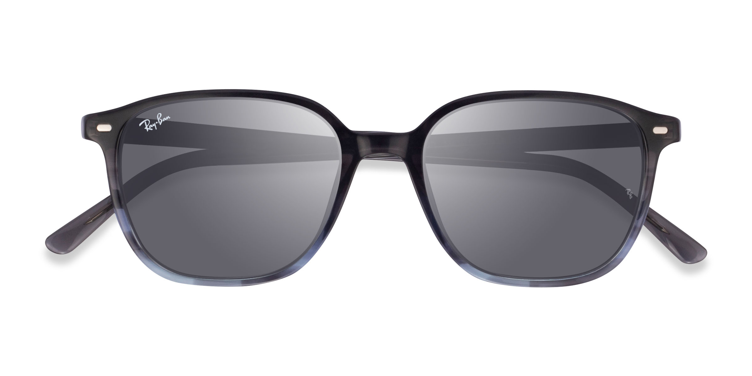 Striped Gray Ray-Ban RB2193 Leonard -  Acetate Sunglasses