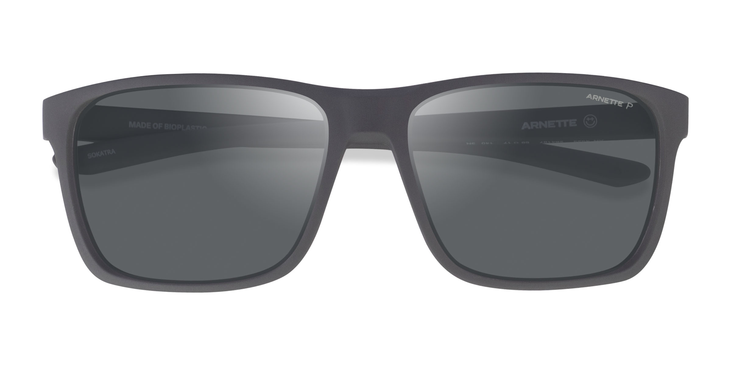 Matte Gray ARNETTE Sokatra -  Plastique Lunettes de soleil