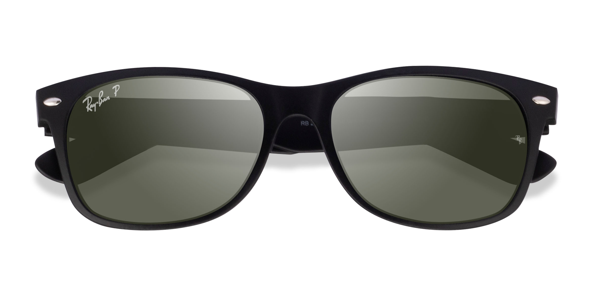 Rubber Matte Black Ray-Ban RB2132 -  Plastique Lunettes de soleil