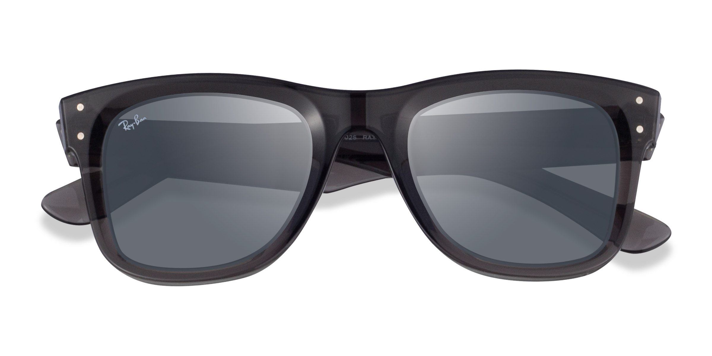 Transparent Dark Gray Ray-Ban RBR0502S Reverse -  Acétate Lunettes de soleil