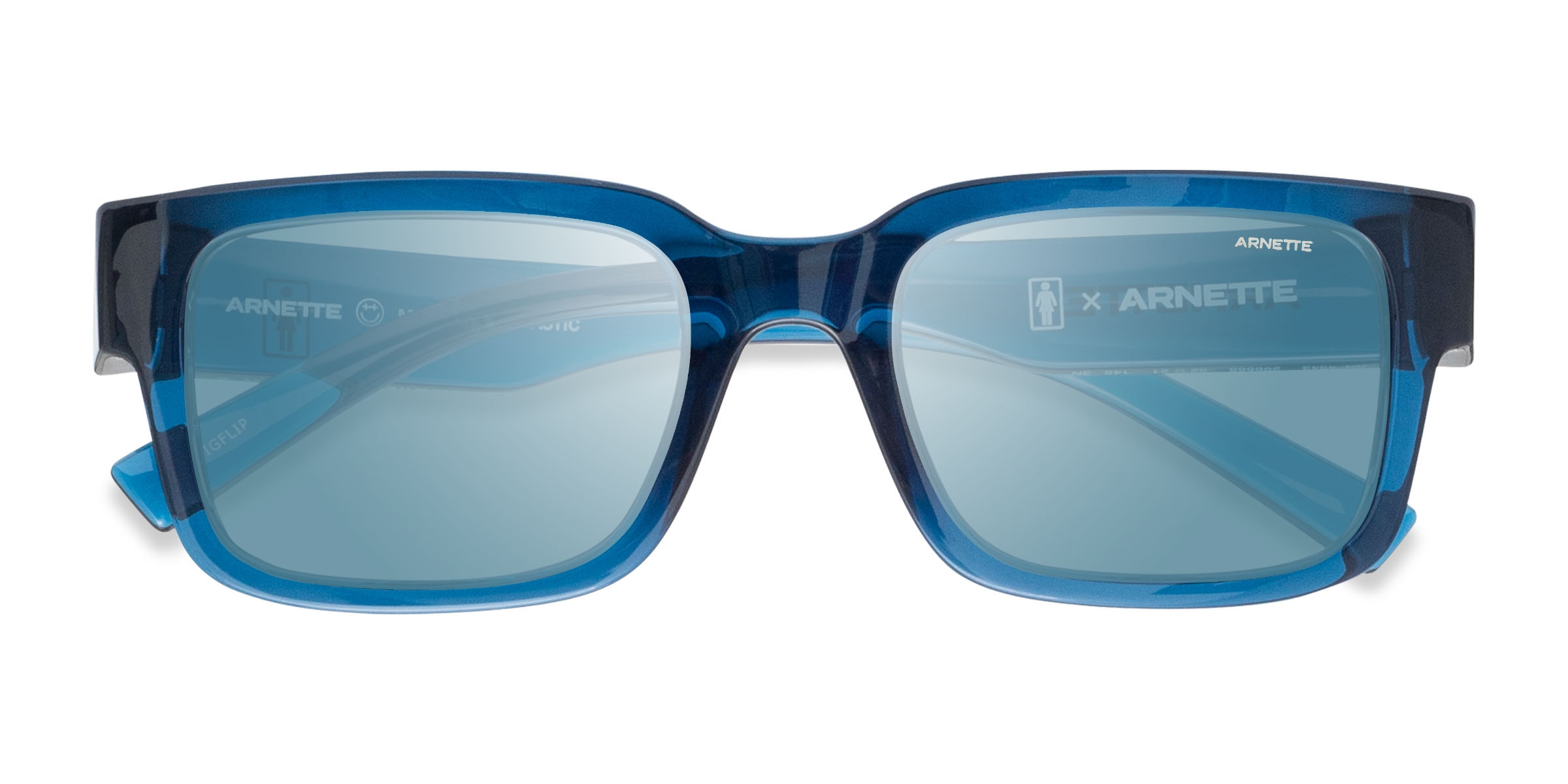 Transparent Blue ARNETTE Bigflip -  Eco-friendly Lunettes de soleil