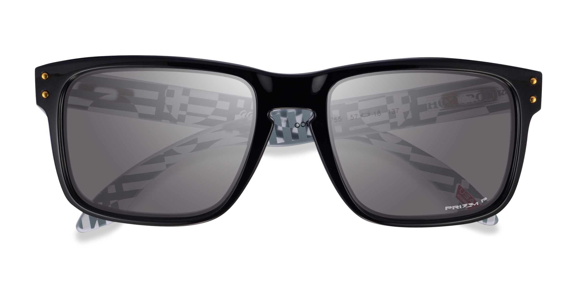 Shiny Black Oakley OO9102 Holbrook -  Plastique Lunettes de soleil