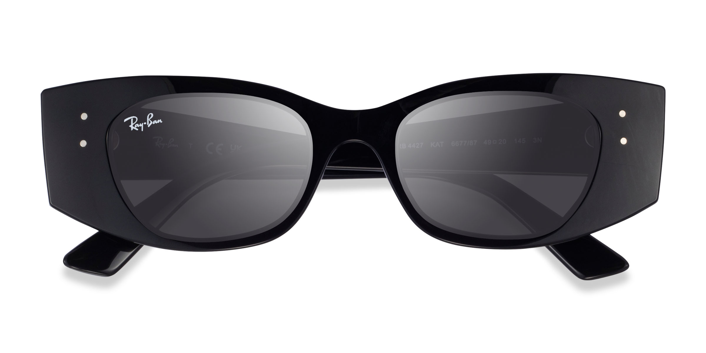 Noir Ray-Ban RB4427 Kat -  Eco-friendly Lunettes de soleil