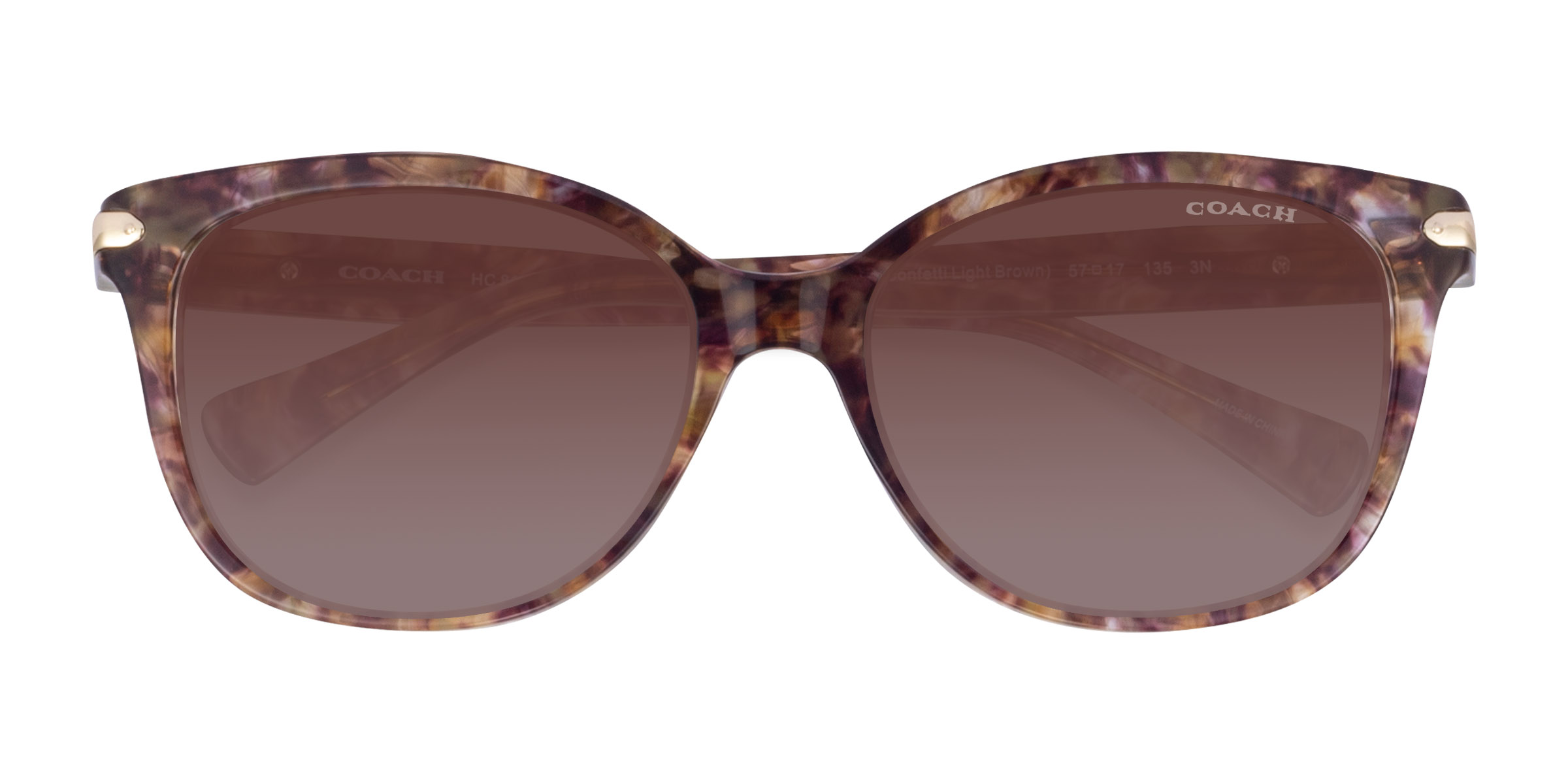 Brown Tortoise Coach HC8132 L109 -  Acetate Sunglasses