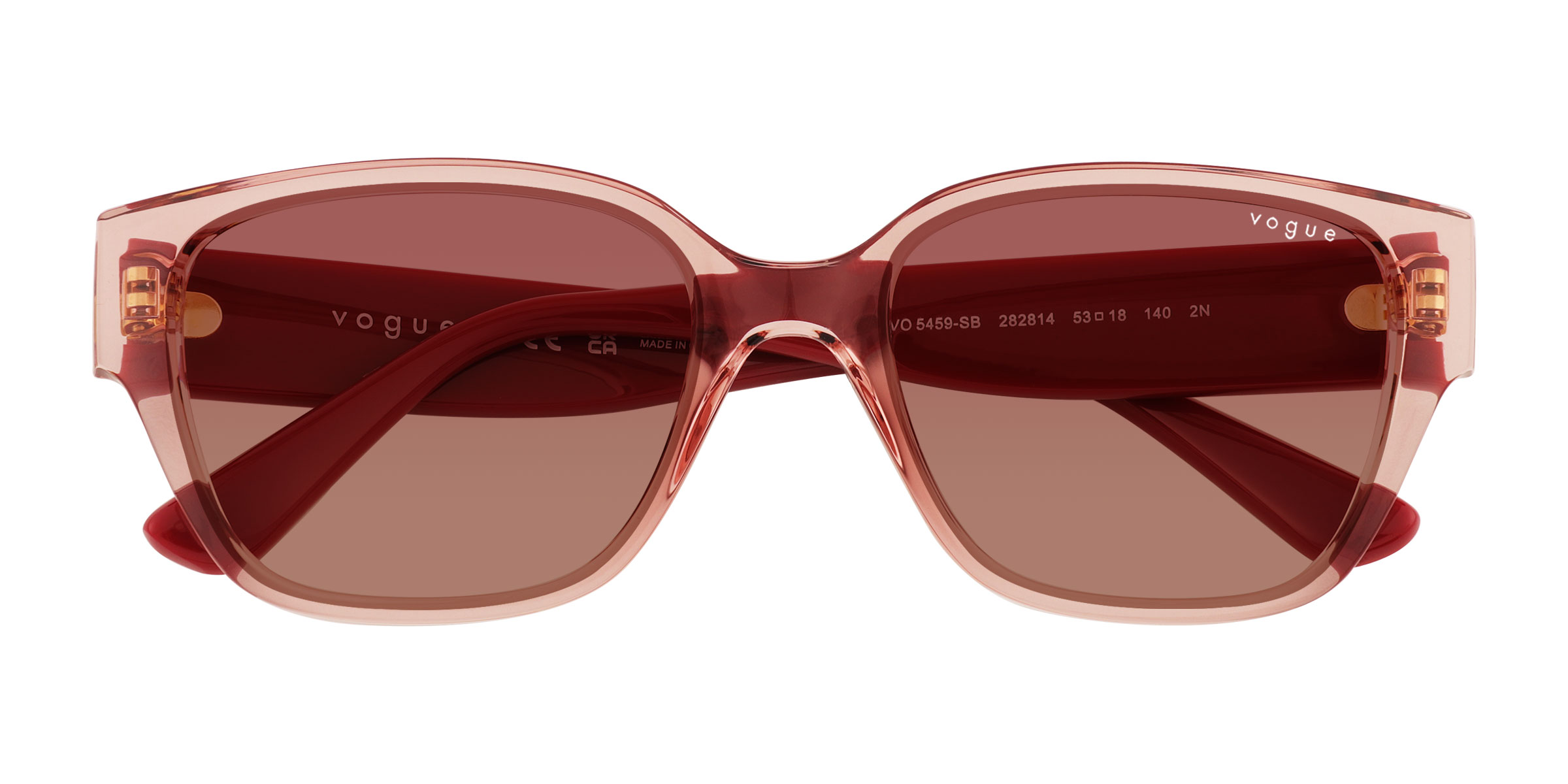 Transparent Pink Vogue Eyewear VO5459SB -  Plastique Lunettes de soleil