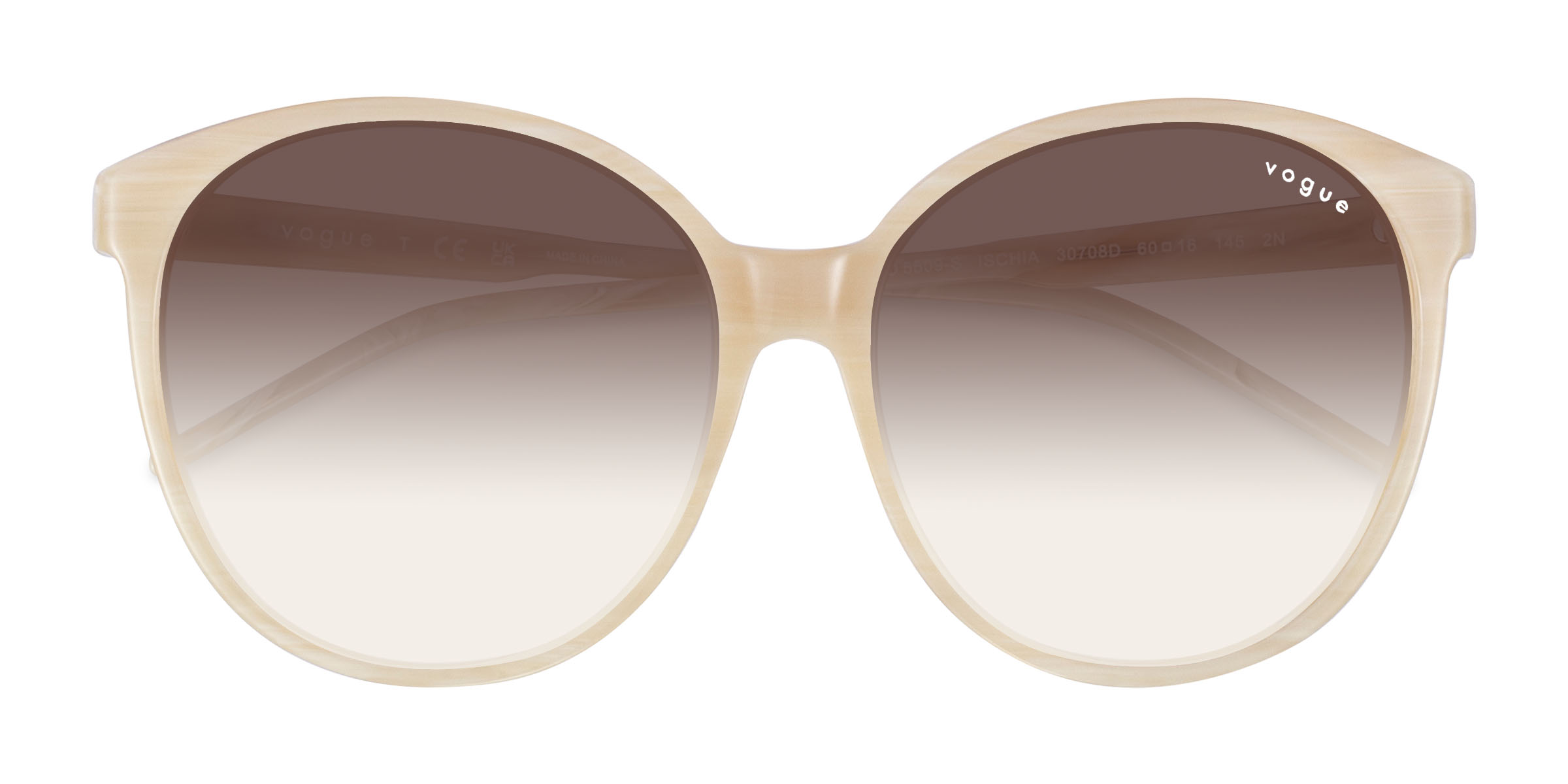 Striped Milk Tea Vogue Eyewear VO5509S Ischia -  Acétate Lunettes de soleil