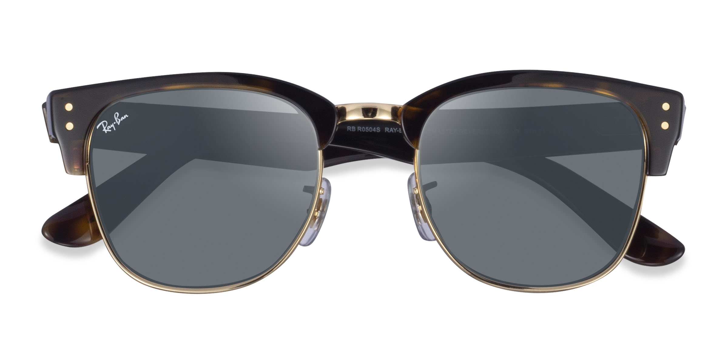 Tortoise Gold Ray-Ban Clubmaster Reverse -  Acetate Sunglasses
