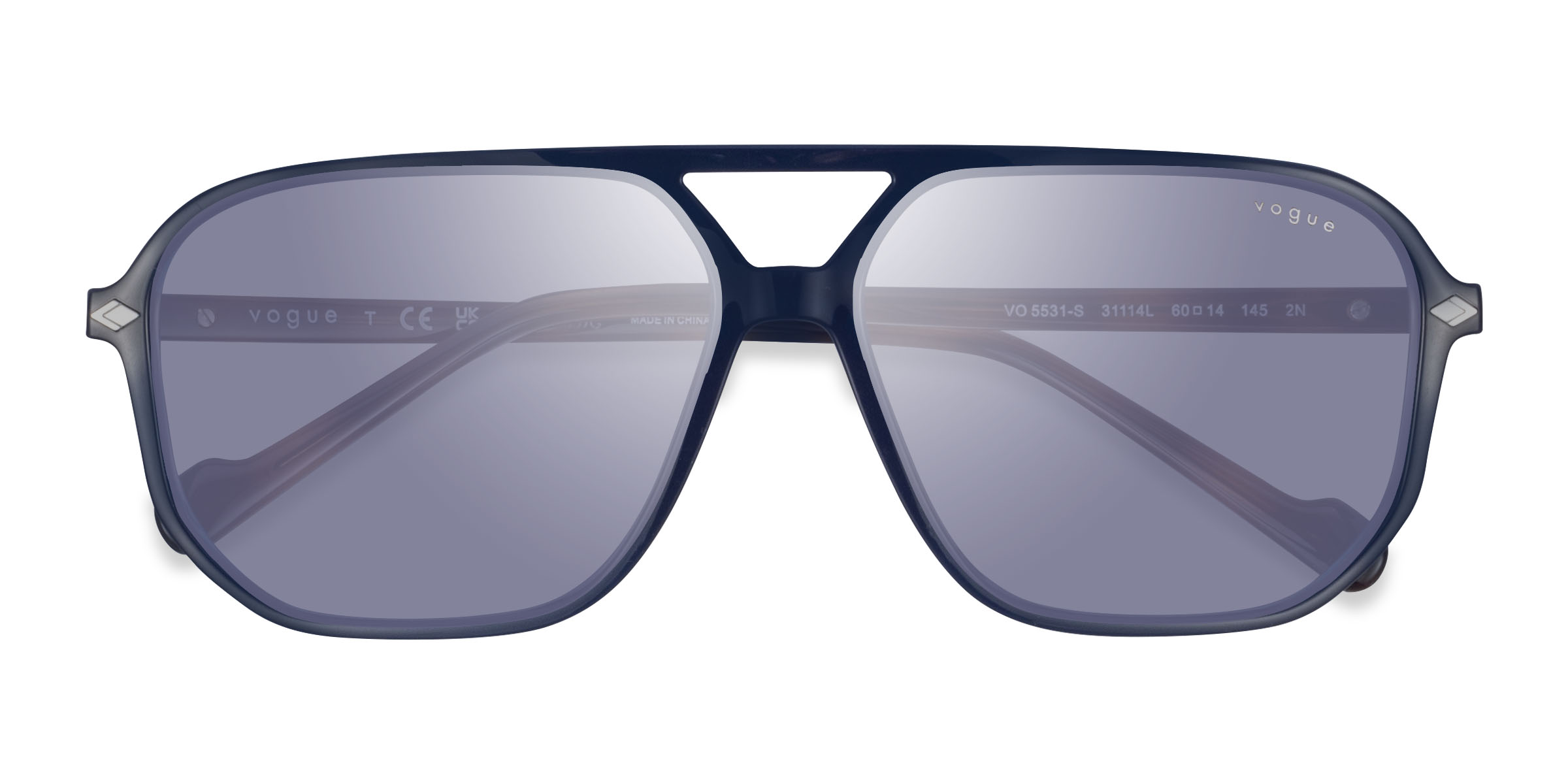 Bleu marine  Vogue Eyewear VO5531S -  Plastique Lunettes de soleil