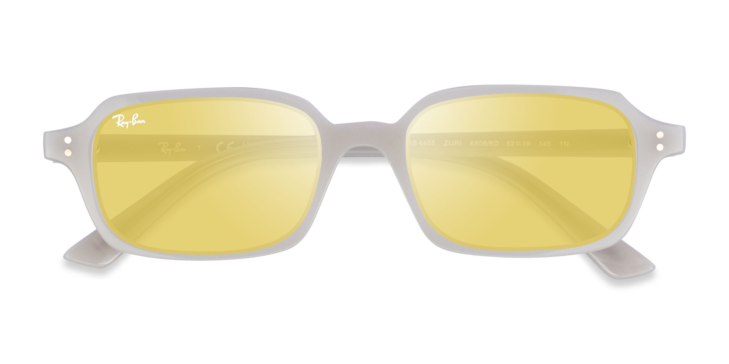 Blanche Ray-Ban RB4455 Zuri -  Eco-friendly Lunettes de soleil