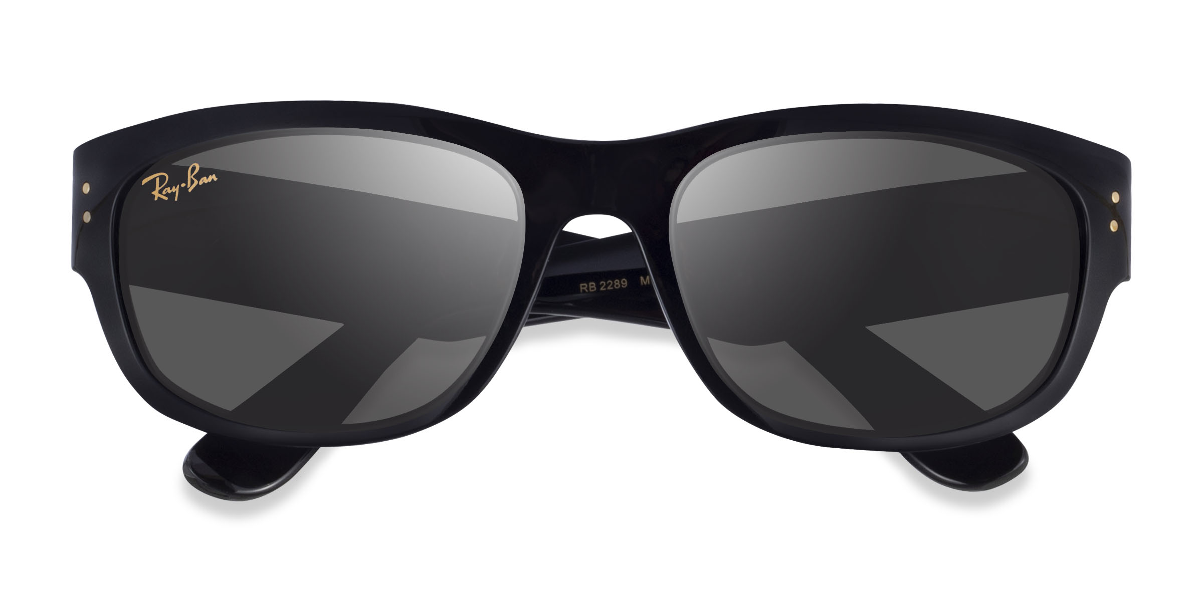 Polished Black Ray-Ban Mega Balorama -  Plastic Sunglasses