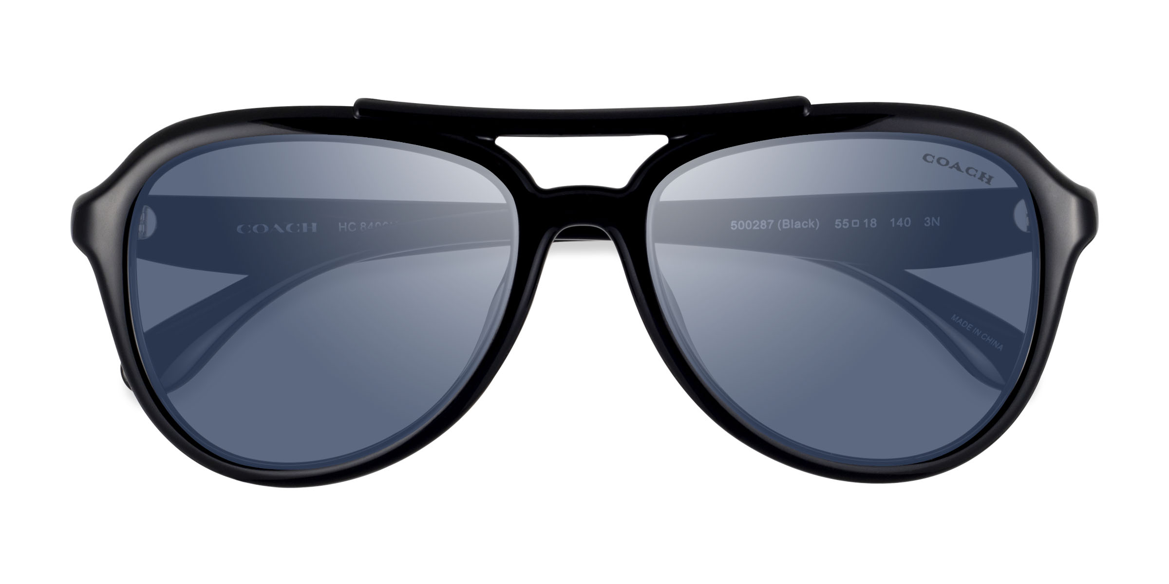 Black Coach HC8406U CW183 -  Plastic Sunglasses