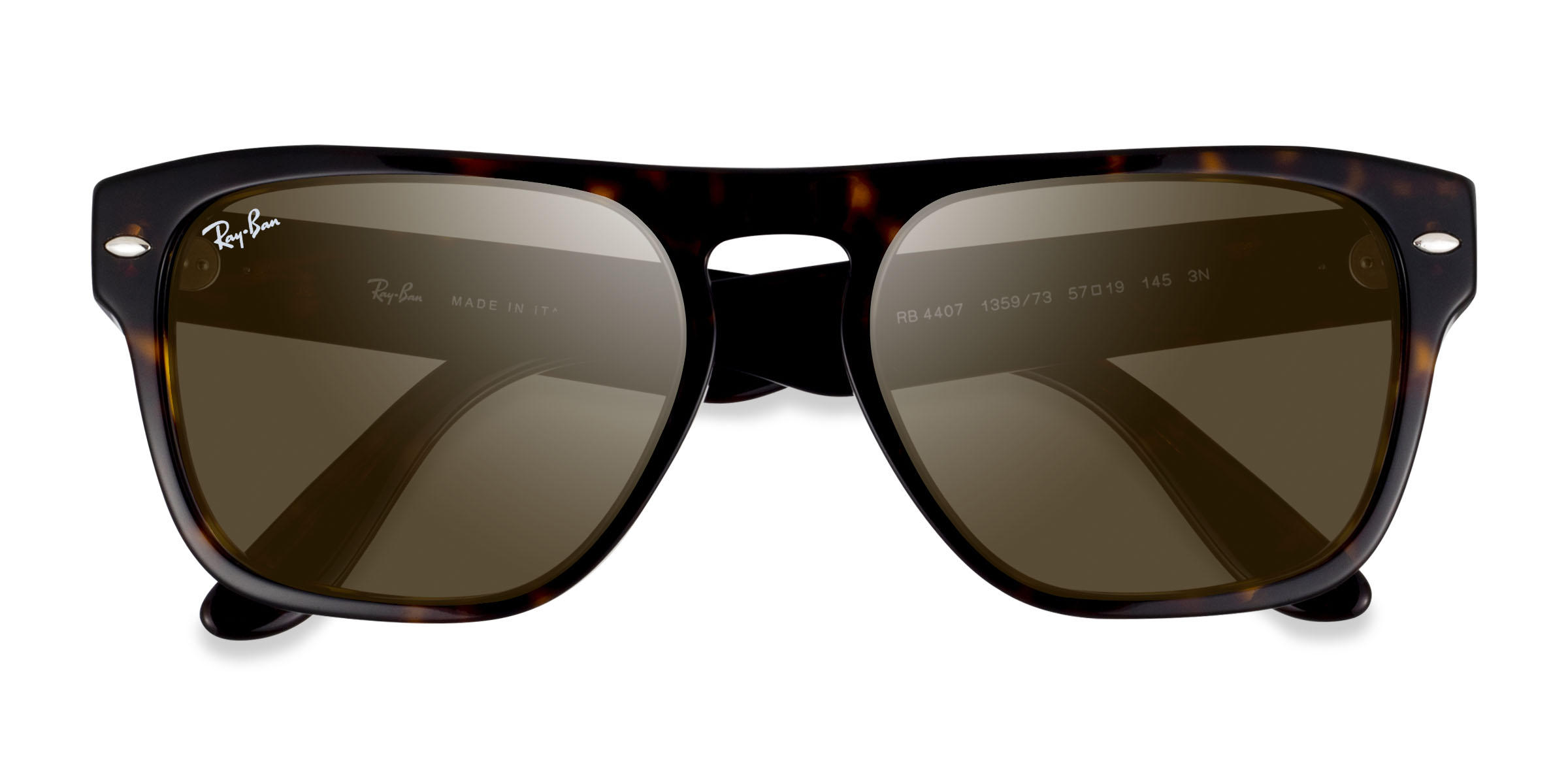 Tortoise Ray-Ban RB4407 -  Plastic Sunglasses