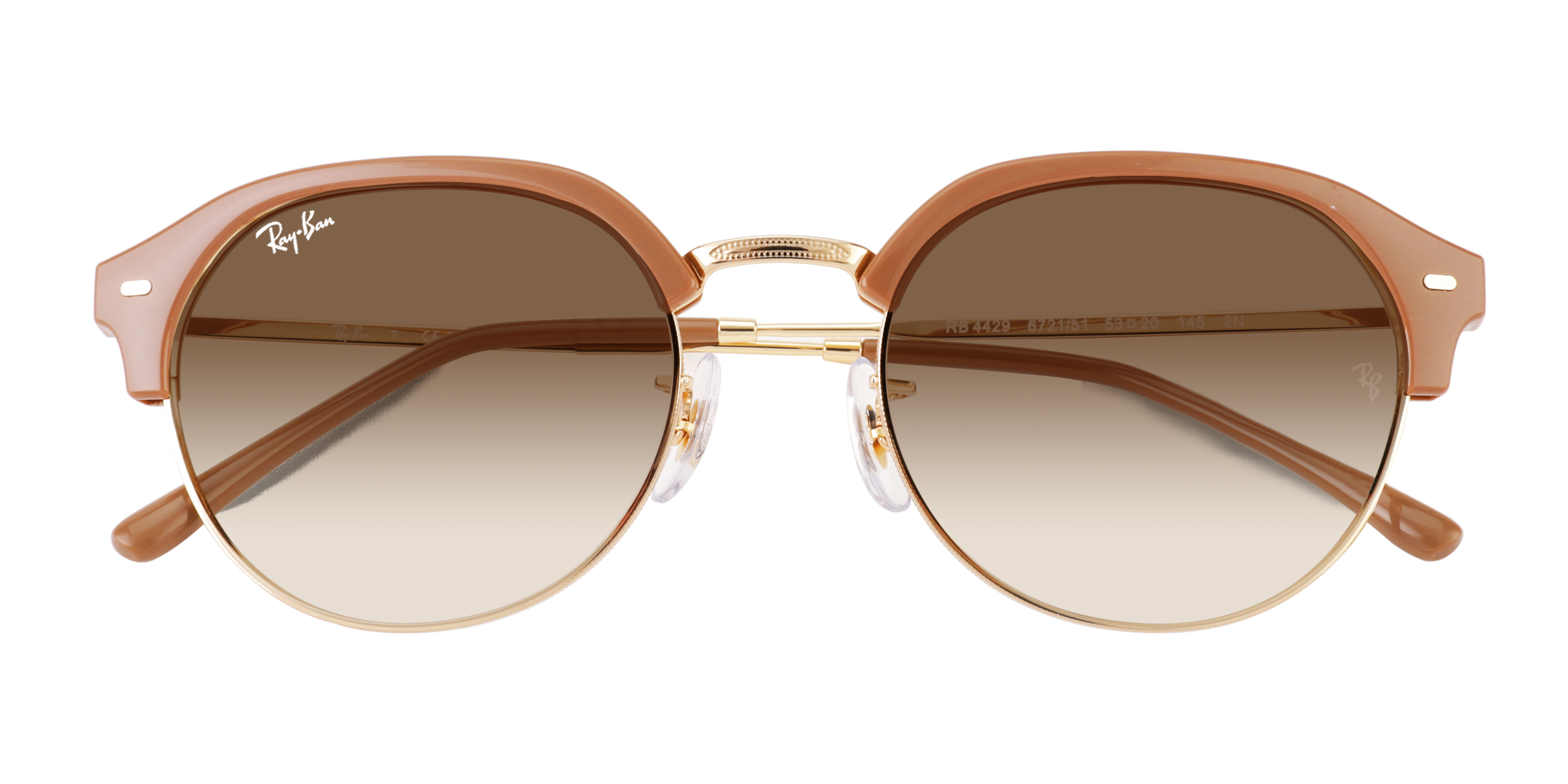 Brun Ray-Ban RB4429 -  Métal Lunettes de soleil