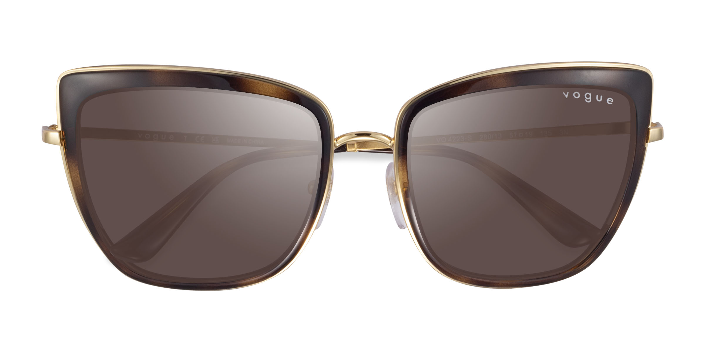 Tortoise Gold Vogue Eyewear VO4223S -  Acétate Lunettes de soleil