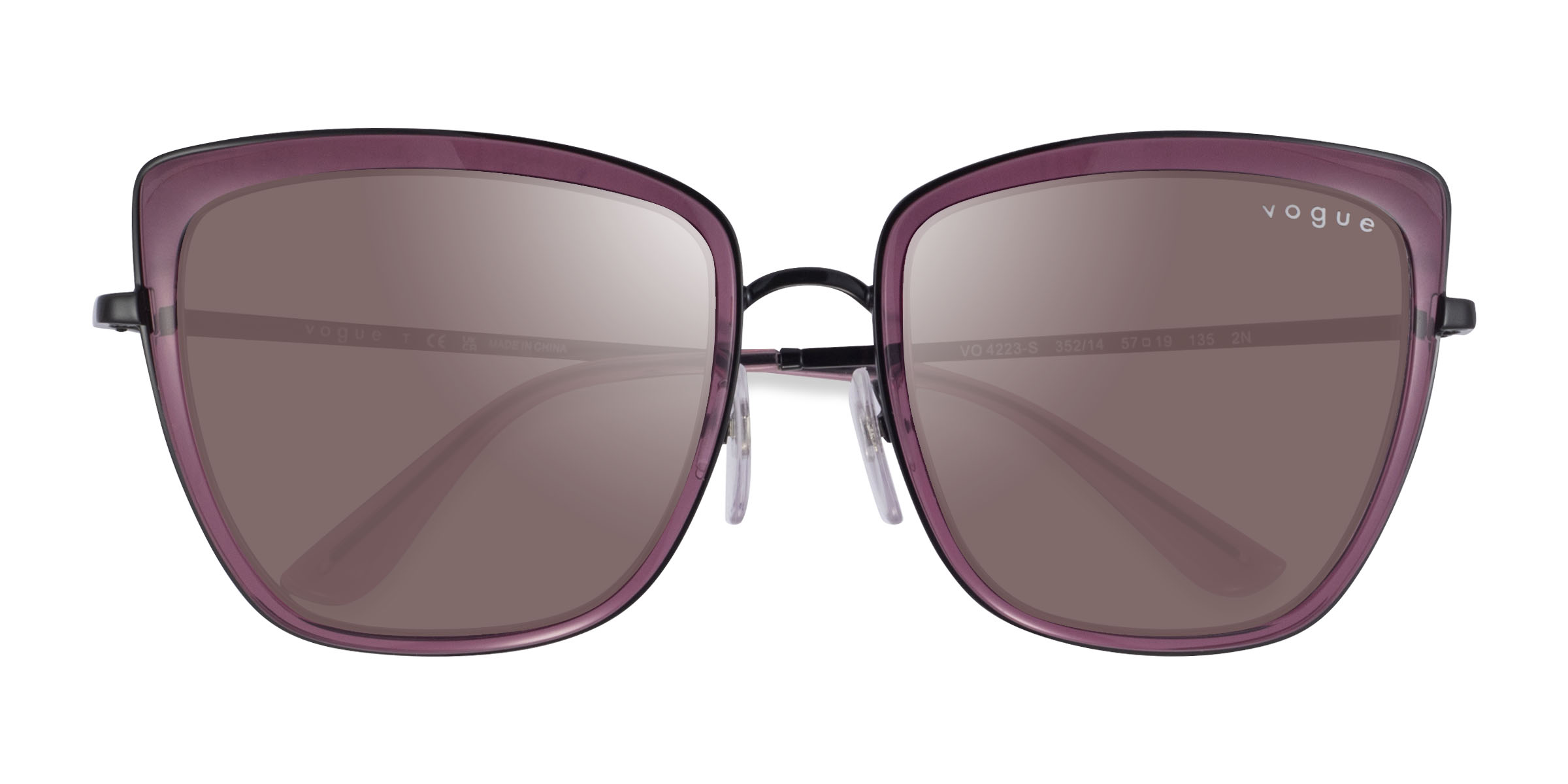 Clear Purple Vogue Eyewear VO4223S - Métal Lunettes de soleil