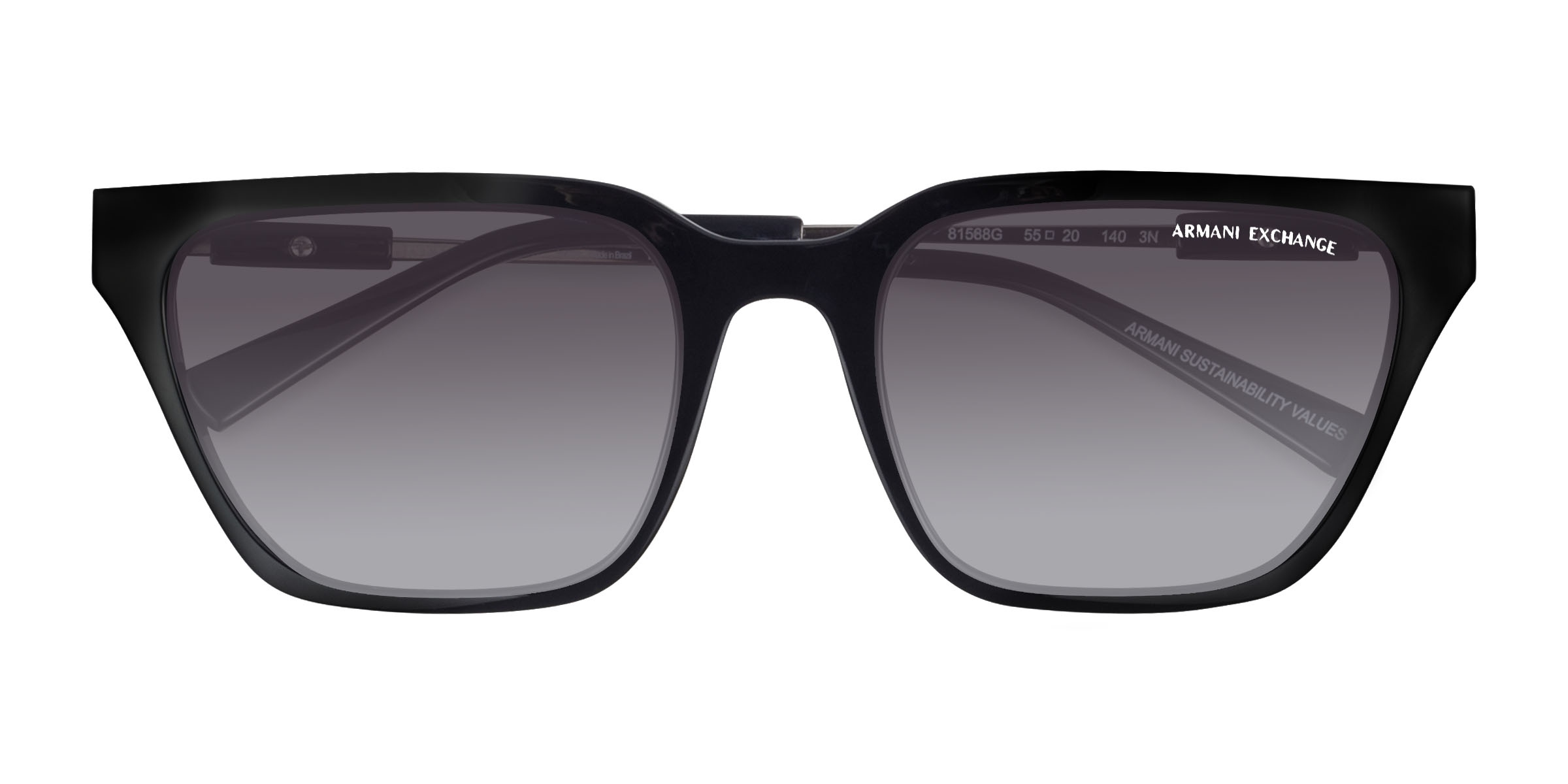 Black Armani Exchange AX4158S -  Eco-friendly Sunglasses