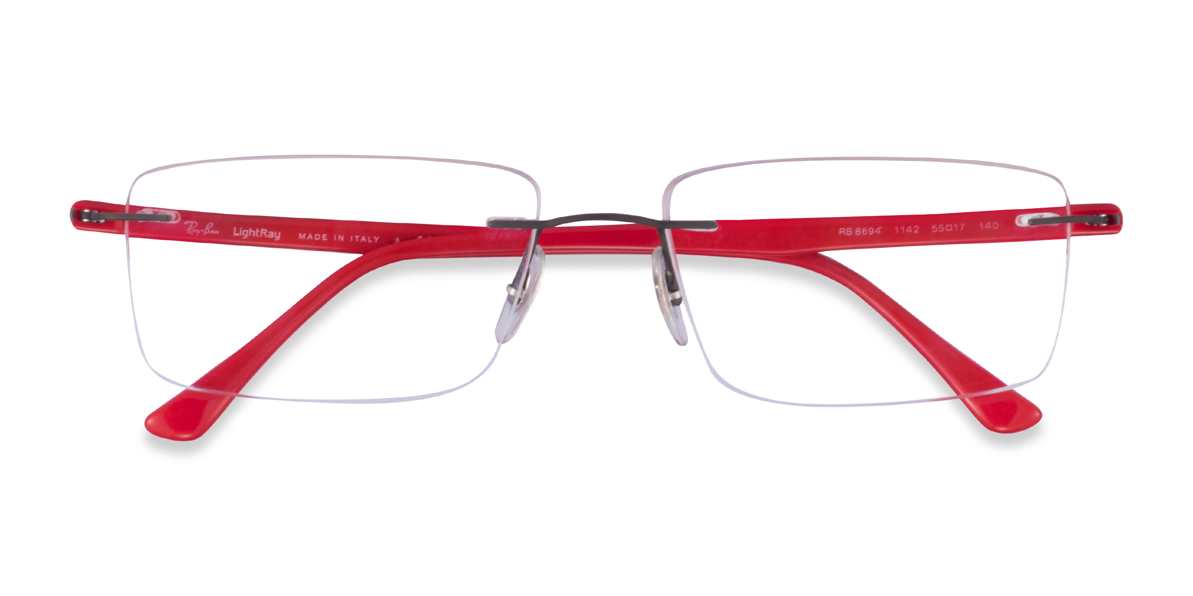 Gunmetal Red Ray-Ban RB8694 -  Titanium Eyeglasses