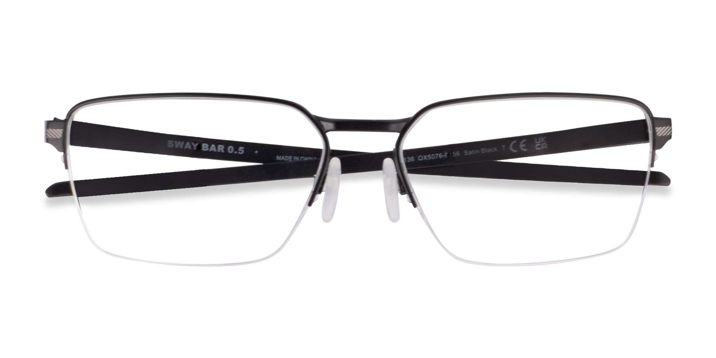 Satin Black Oakley Sway Bar 0.5 -  Titanium Lunettes de vue