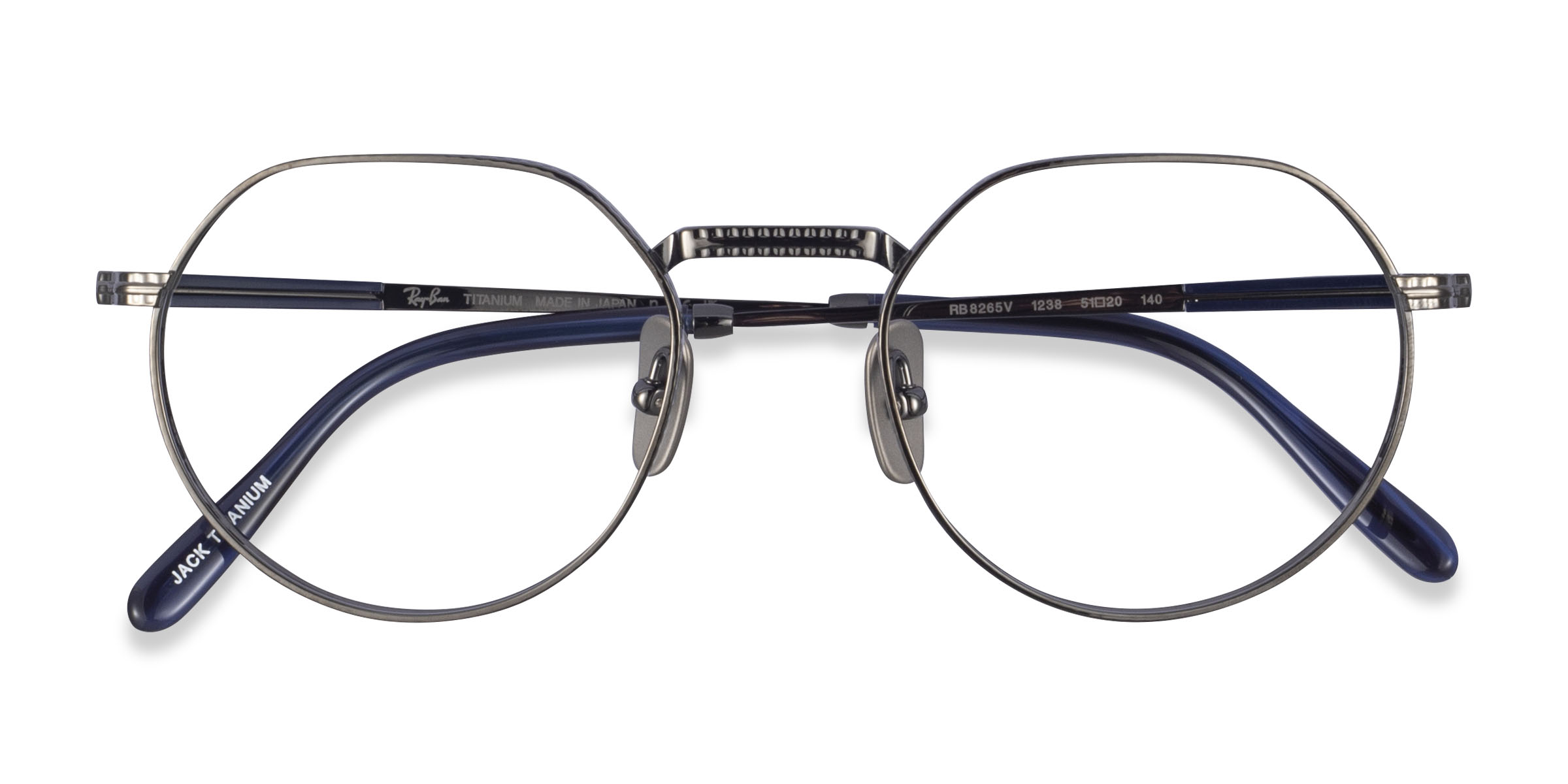 Gunmetal Ray-Ban RB8265V Jack -  Titanium Eyeglasses
