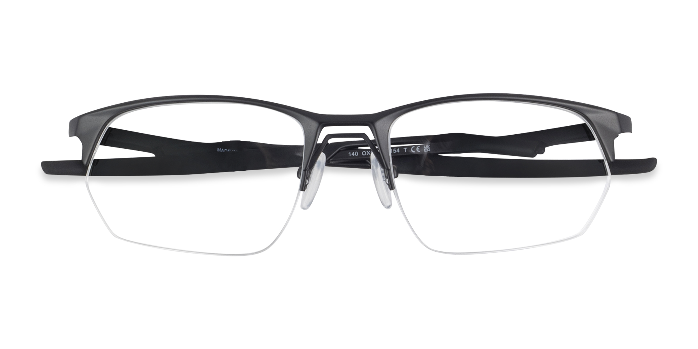 Satin Black Oakley Wire Tap 2.0 Rx -  Titanium Eyeglasses