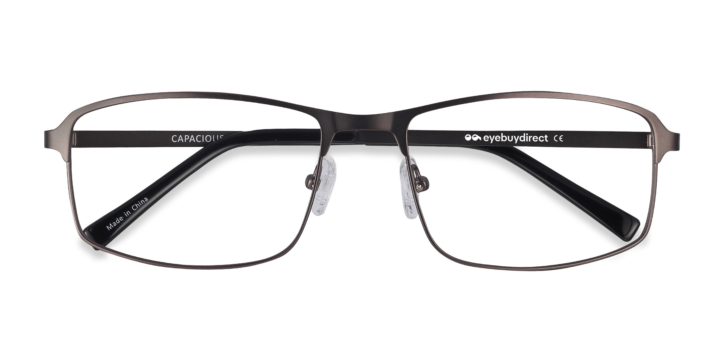 Matte Gunmetal Capacious -  Metal Eyeglasses