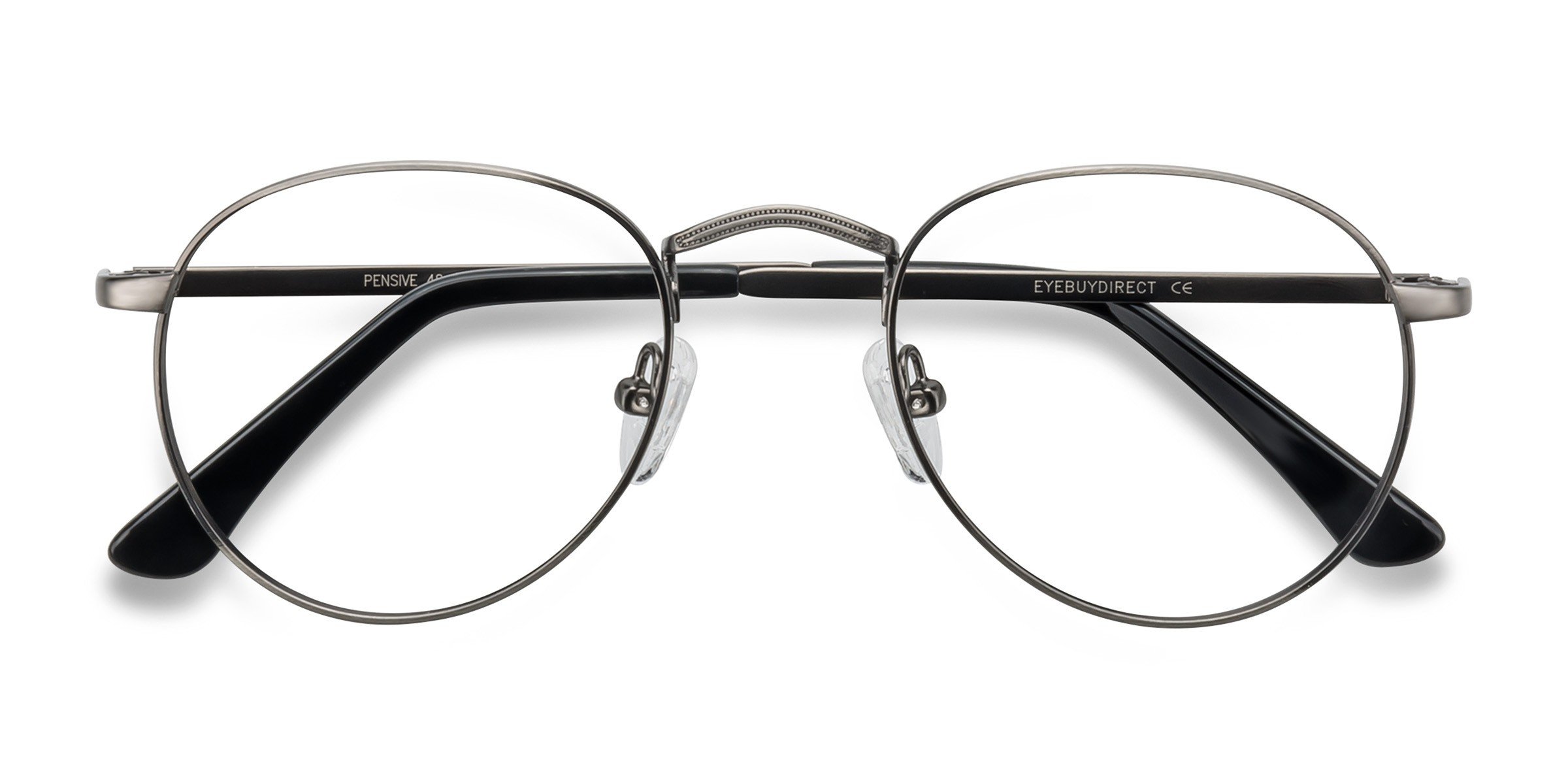 Gunmetal Pensive -  Métal Lunettes de vue