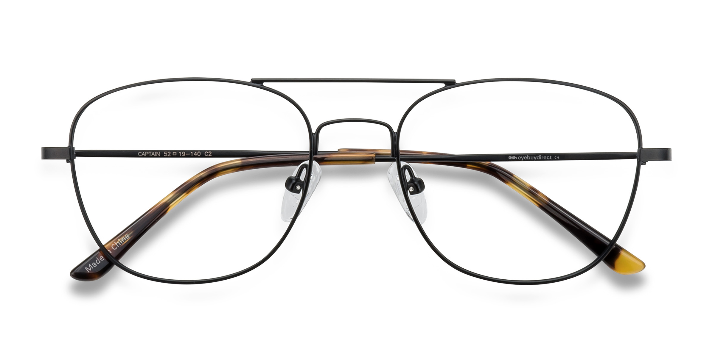 Black Captain -  Metal Eyeglasses