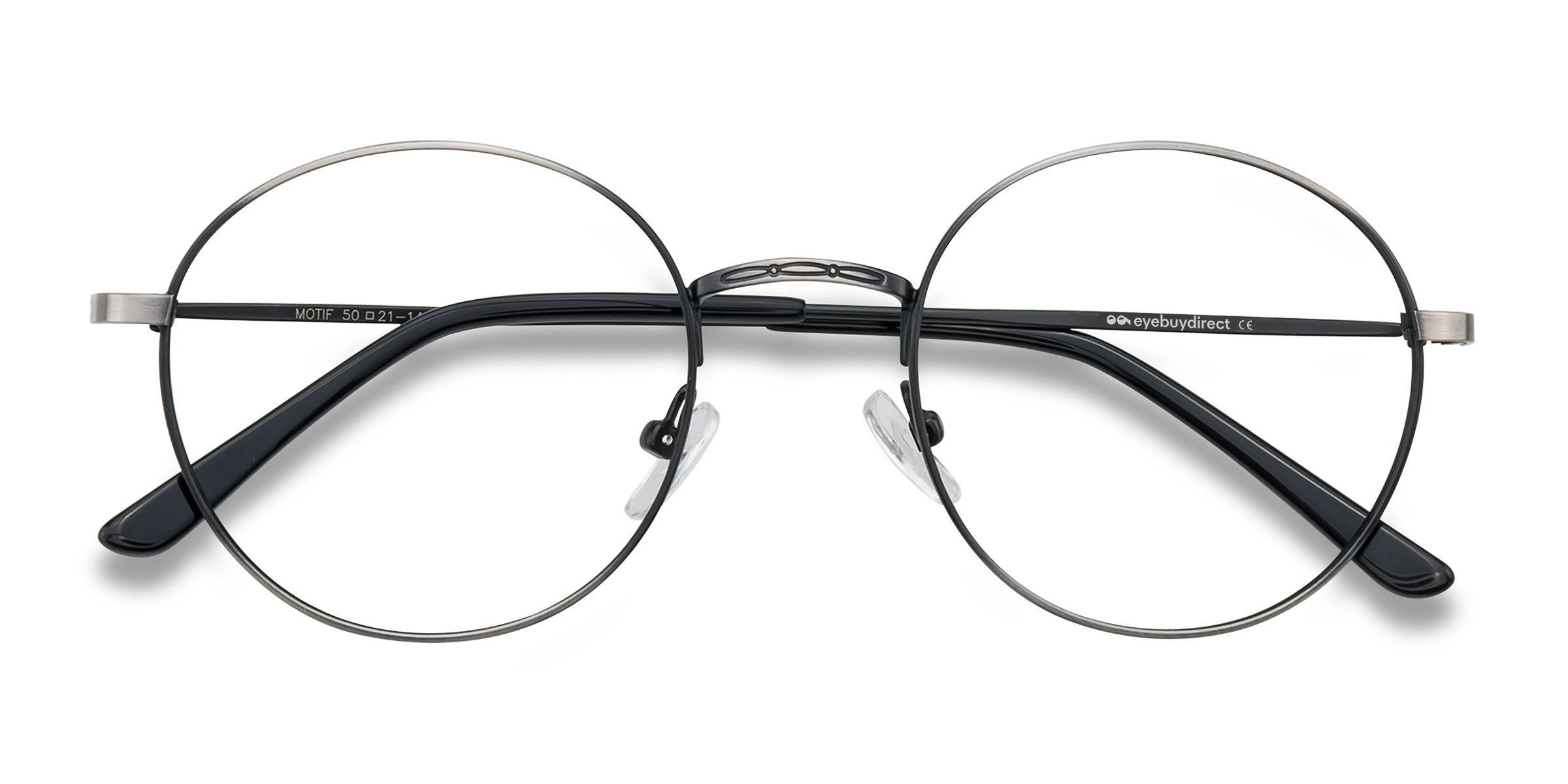 Gunmetal Motif -  Metal Eyeglasses
