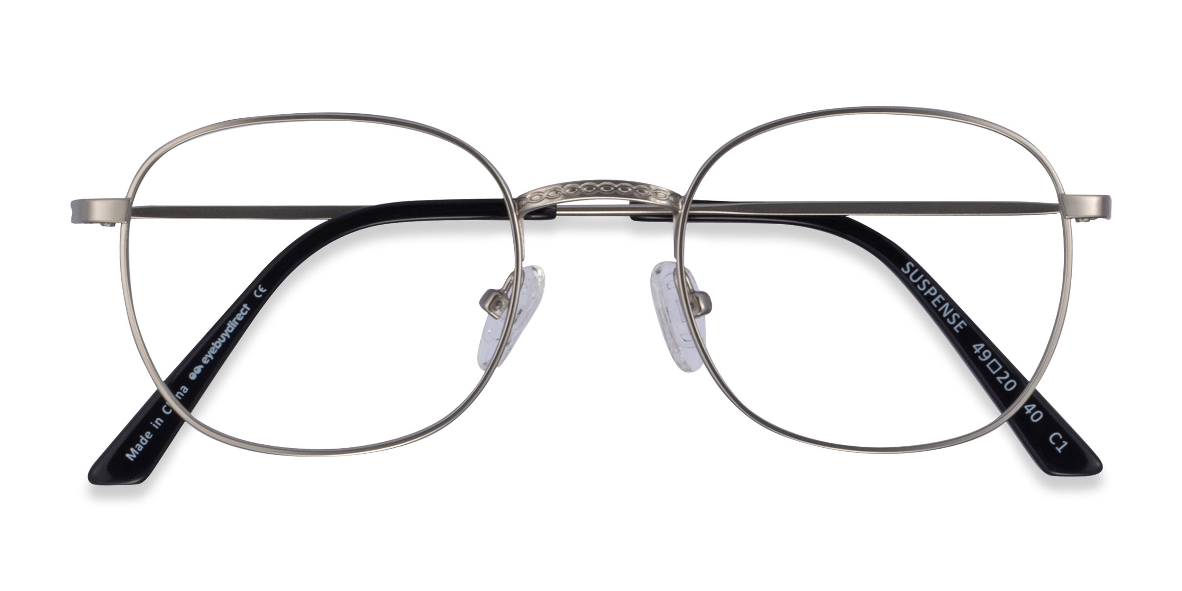 Silver Suspense -  Metal Eyeglasses