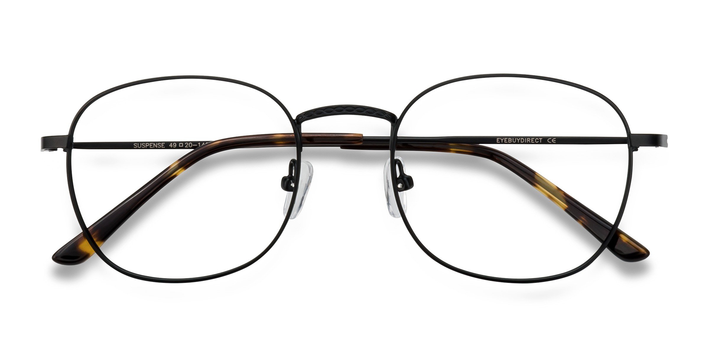 Black Suspense -  Metal Eyeglasses
