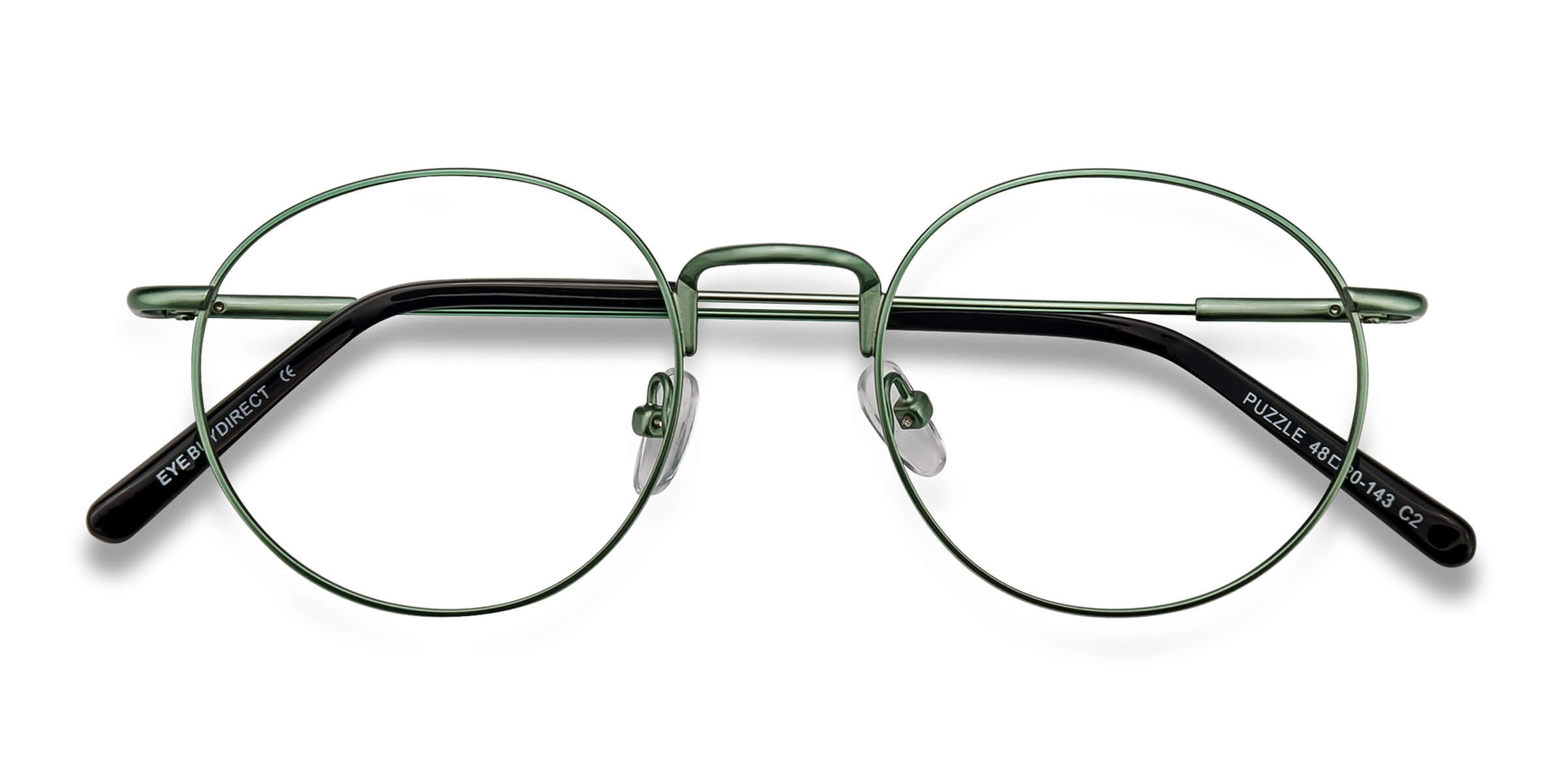 Vert Puzzle -  Métal Lunettes de vue