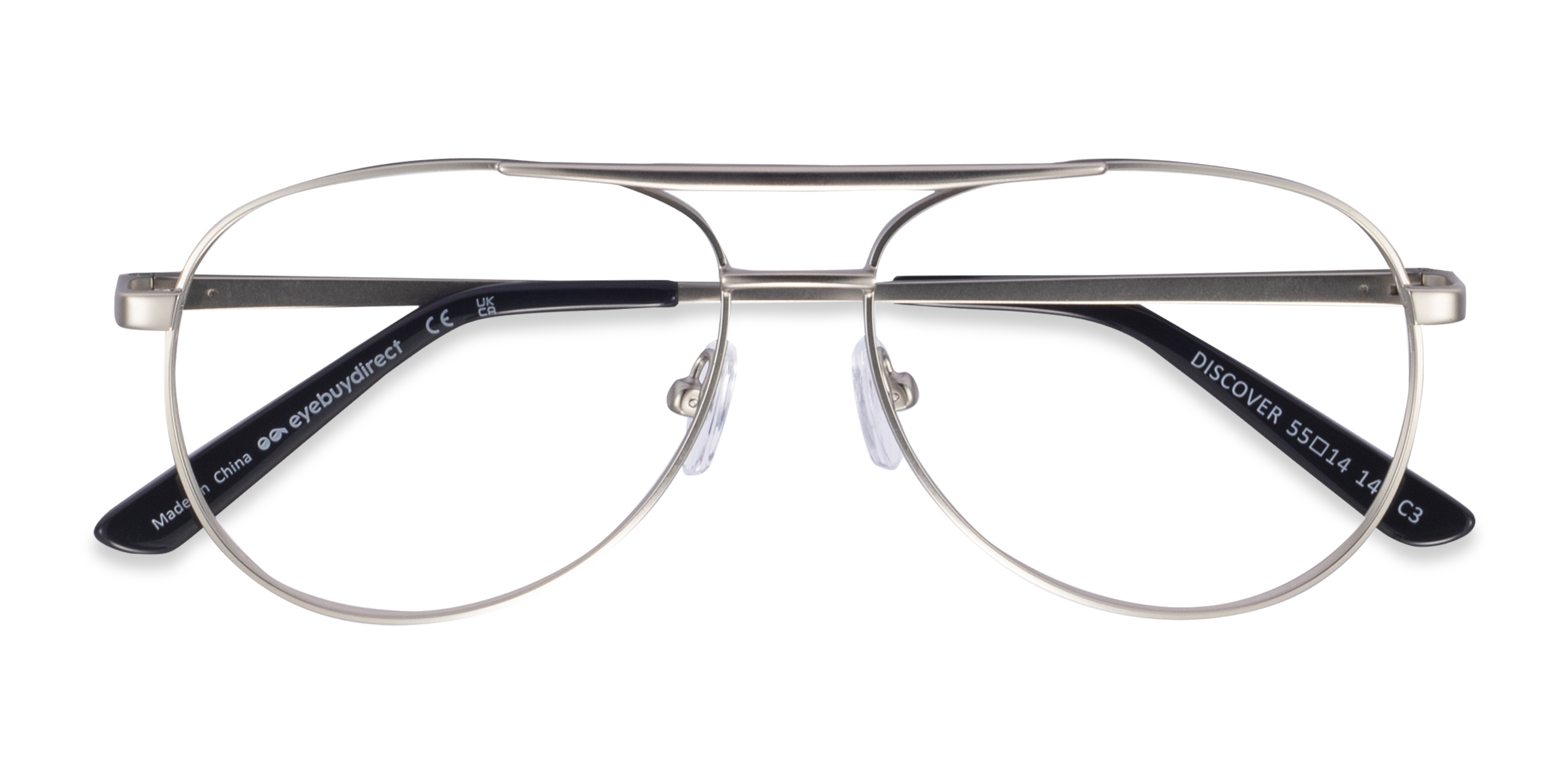 Matte Silver Discover -  Metal Eyeglasses