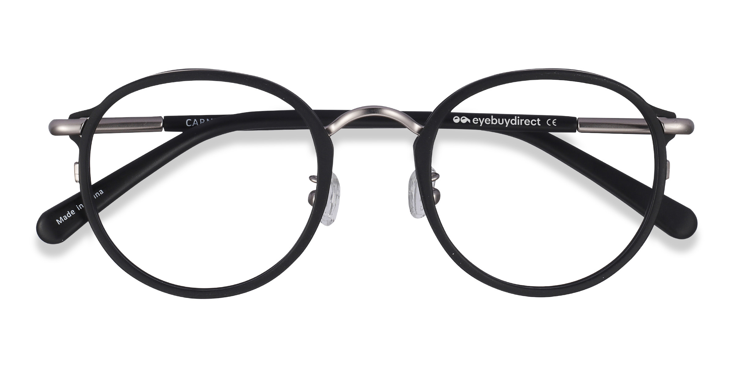 Matte Black Carnival -  Acetate-metal Eyeglasses