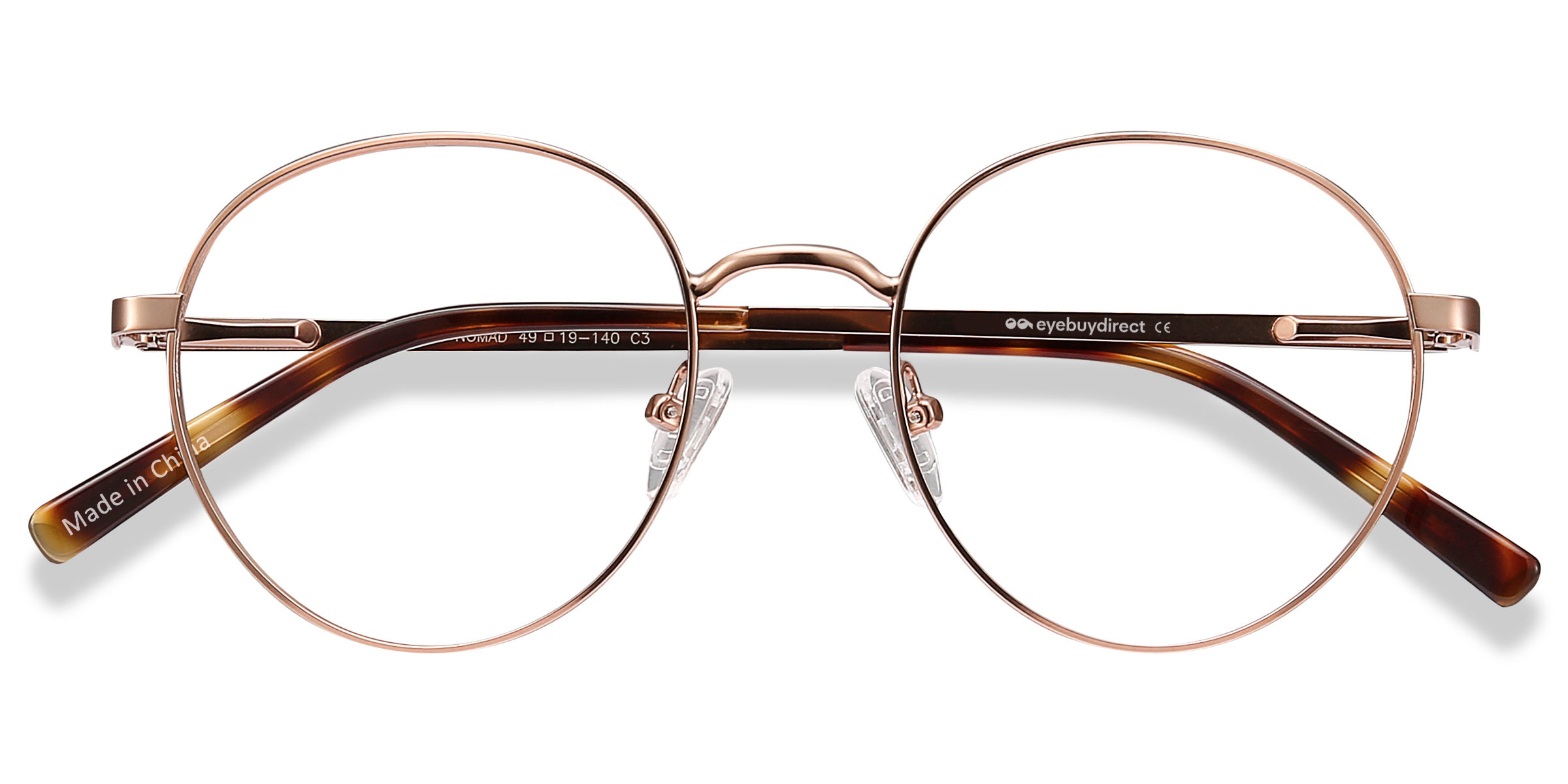 Or rose Nomad -  Métal Lunettes de vue