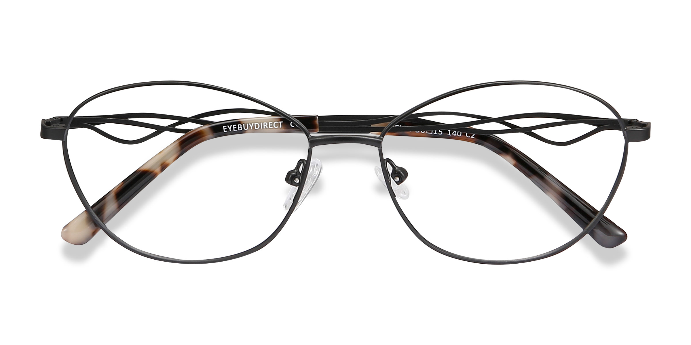 Black Helix -  Metal Eyeglasses