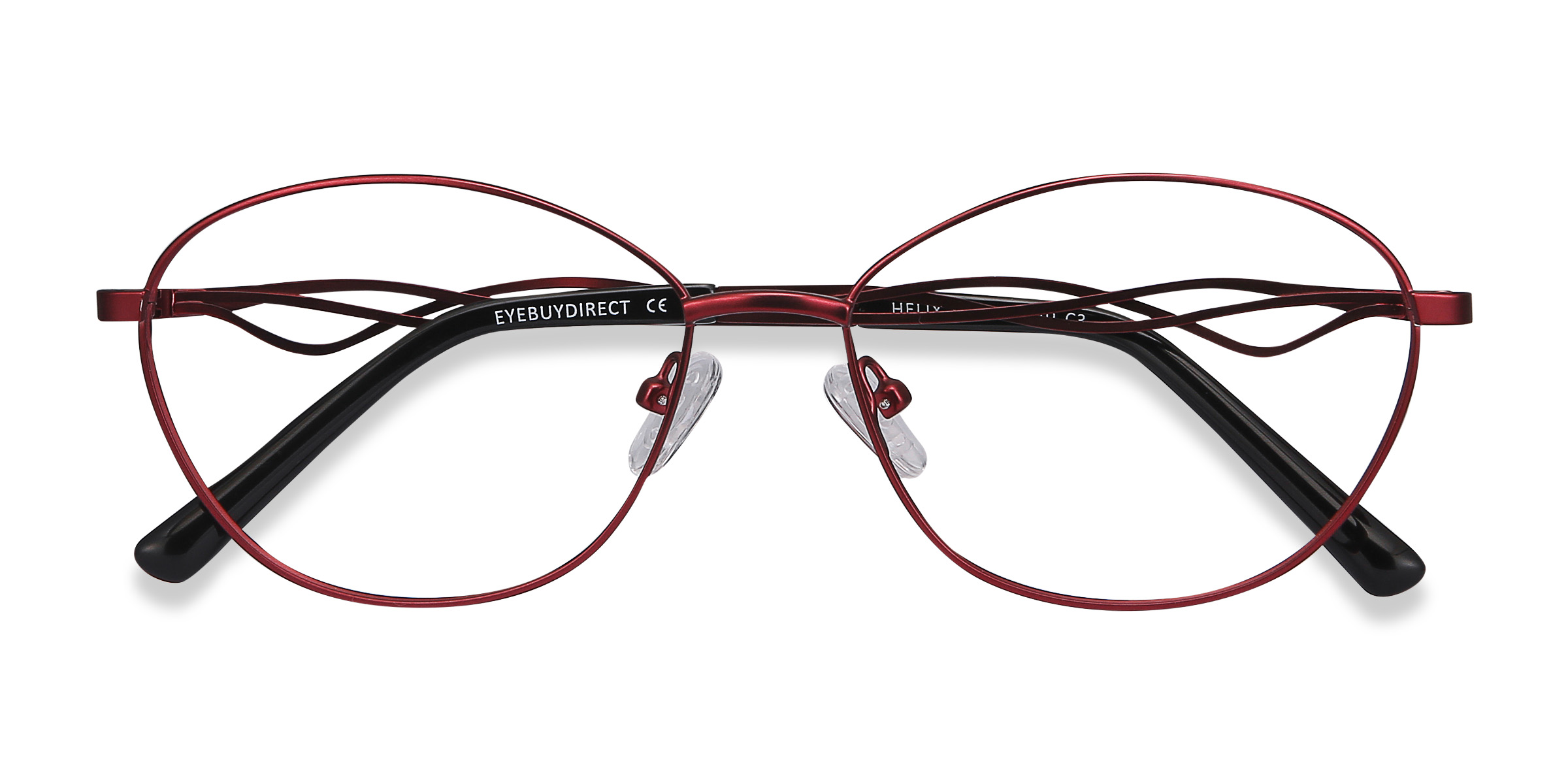 Red Helix -  Metal Eyeglasses