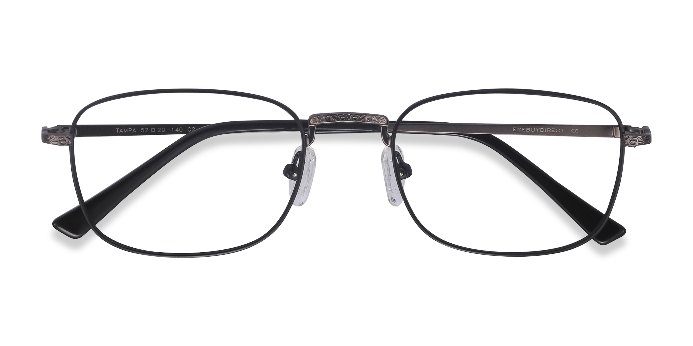 Black Tampa -  Metal Eyeglasses