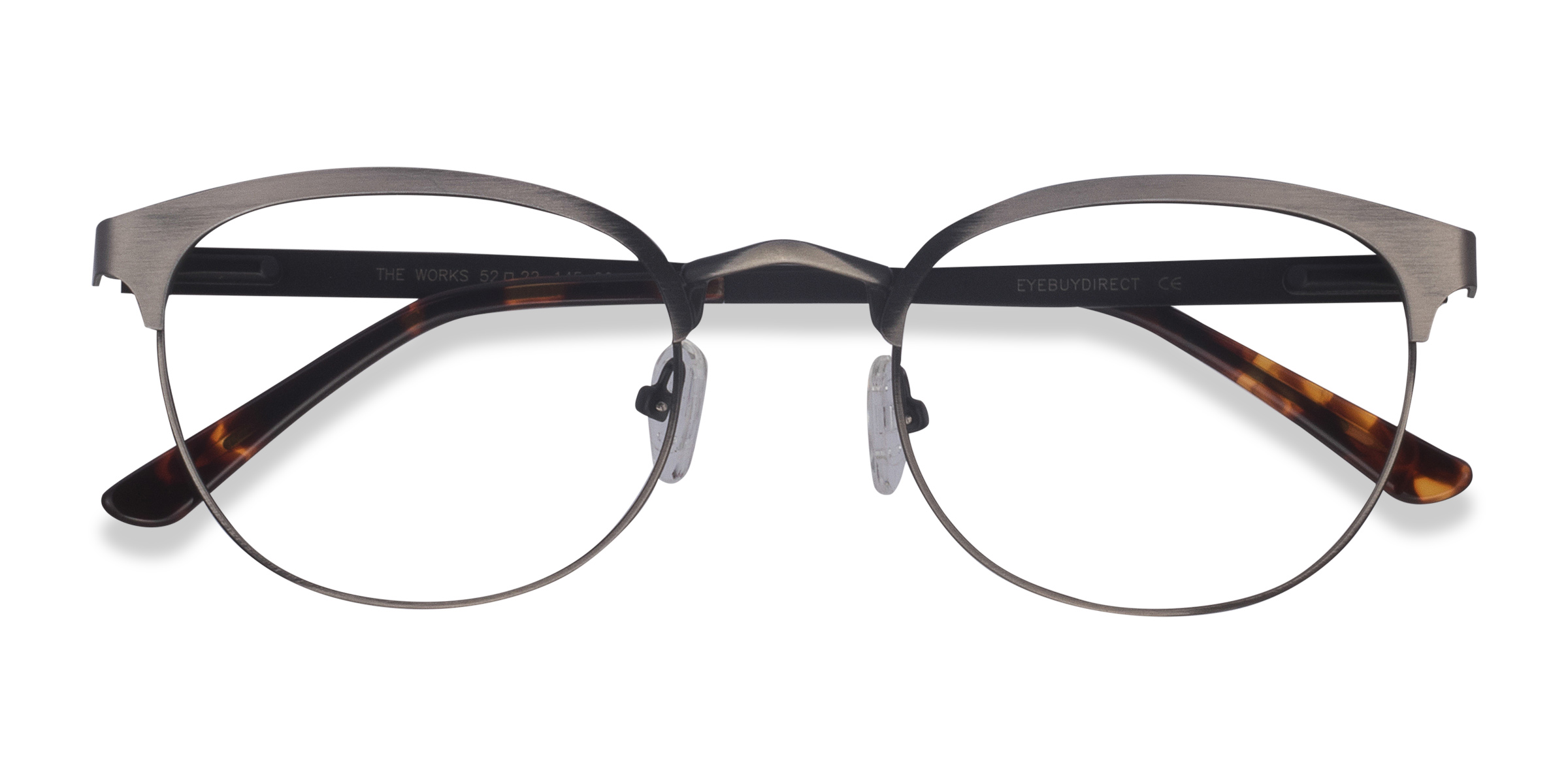 Gunmetal The Works -  Metal Eyeglasses