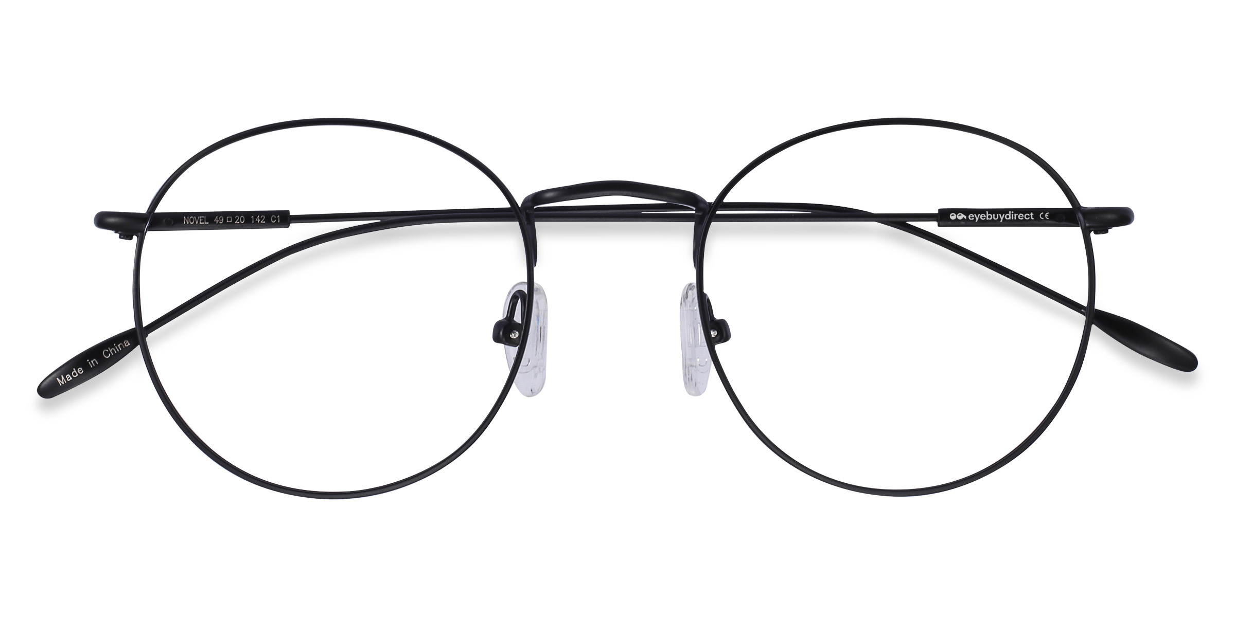 Black Novel -  Metal Eyeglasses