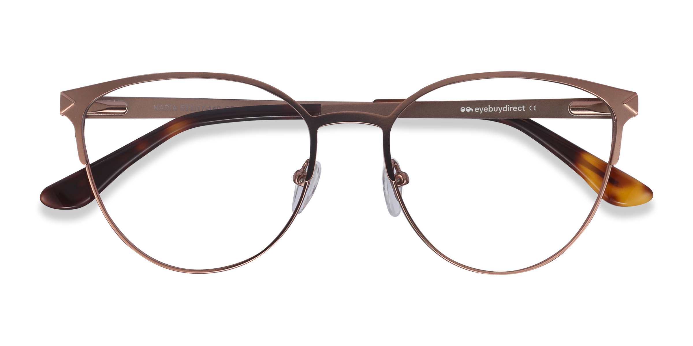 Rose Gold Nadia -  Metal Eyeglasses