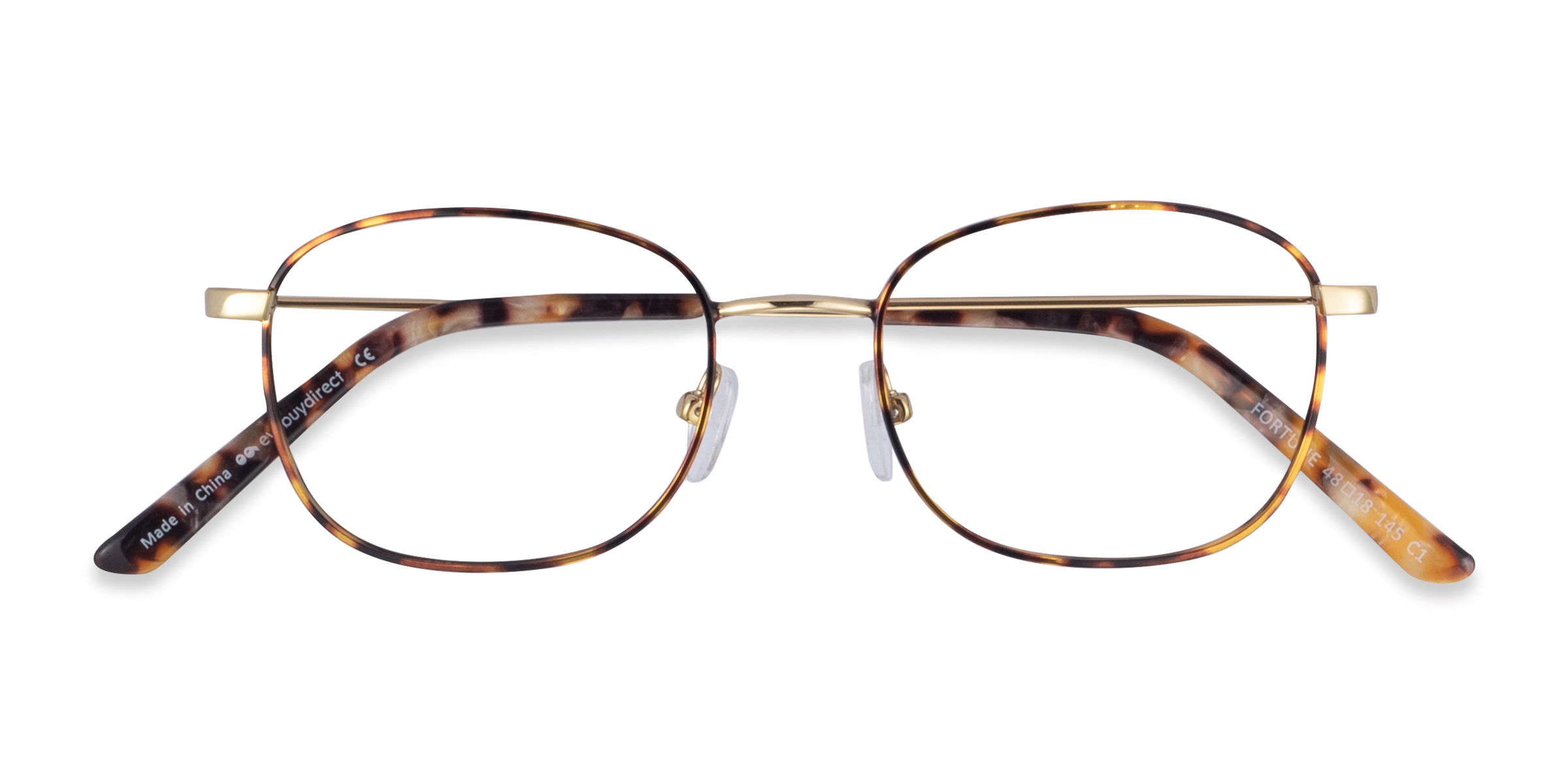 Tortoise Fortune -  Metal Eyeglasses