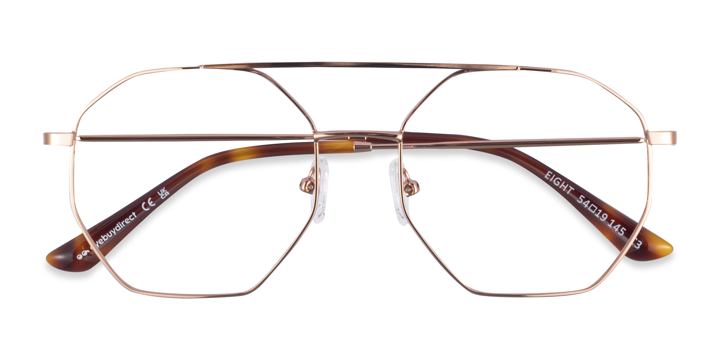 Rose Gold Eight -  Metal Eyeglasses